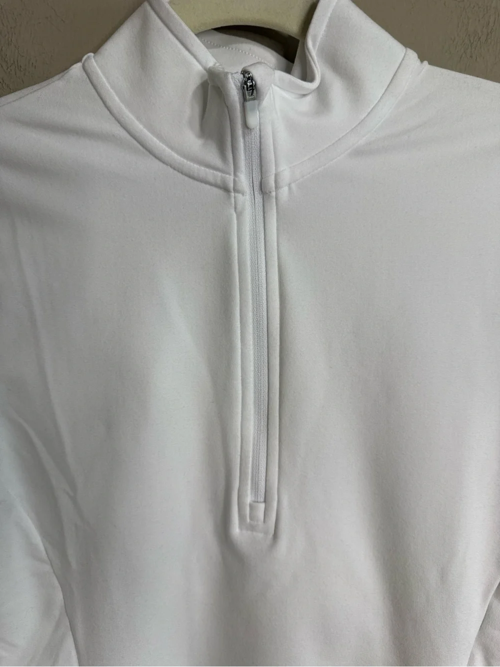 Alo Yoga Alosoft Half Zip Rapid Pullover White Small